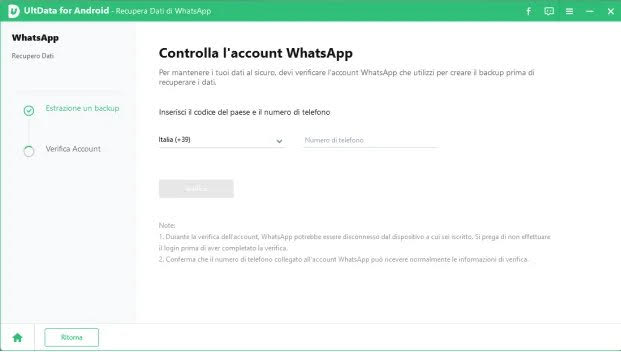 Recuperare tutti i dati cancellati su WhatsApp