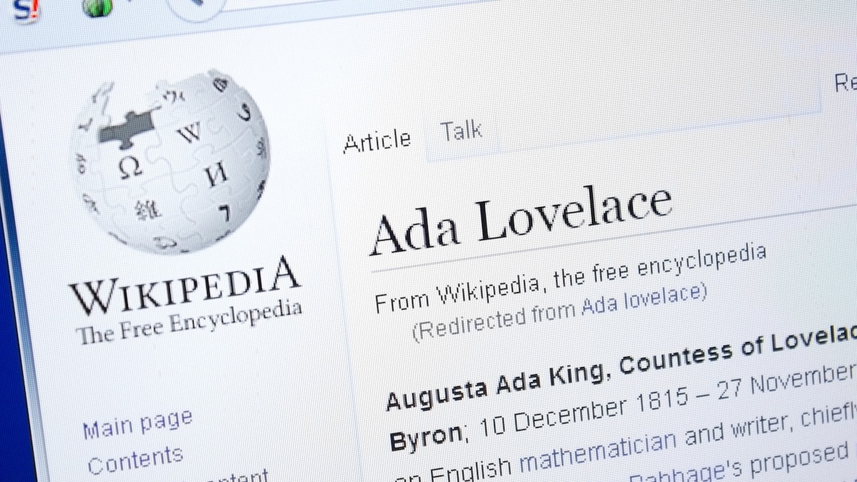 Ada Lovelace pagine wiki