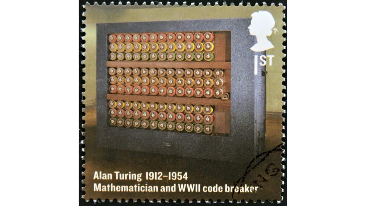 Alan Turing francobollo