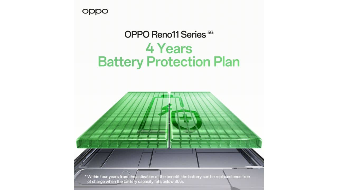 Oppo Reno 11 F 5G 4 Years battery