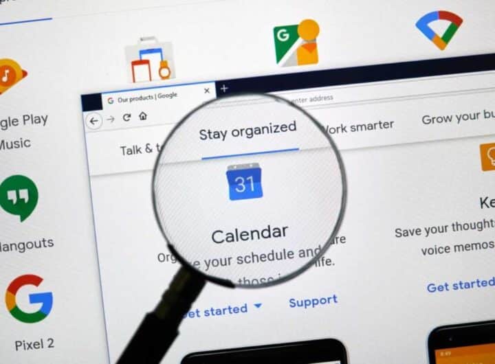 Google Calendar focus