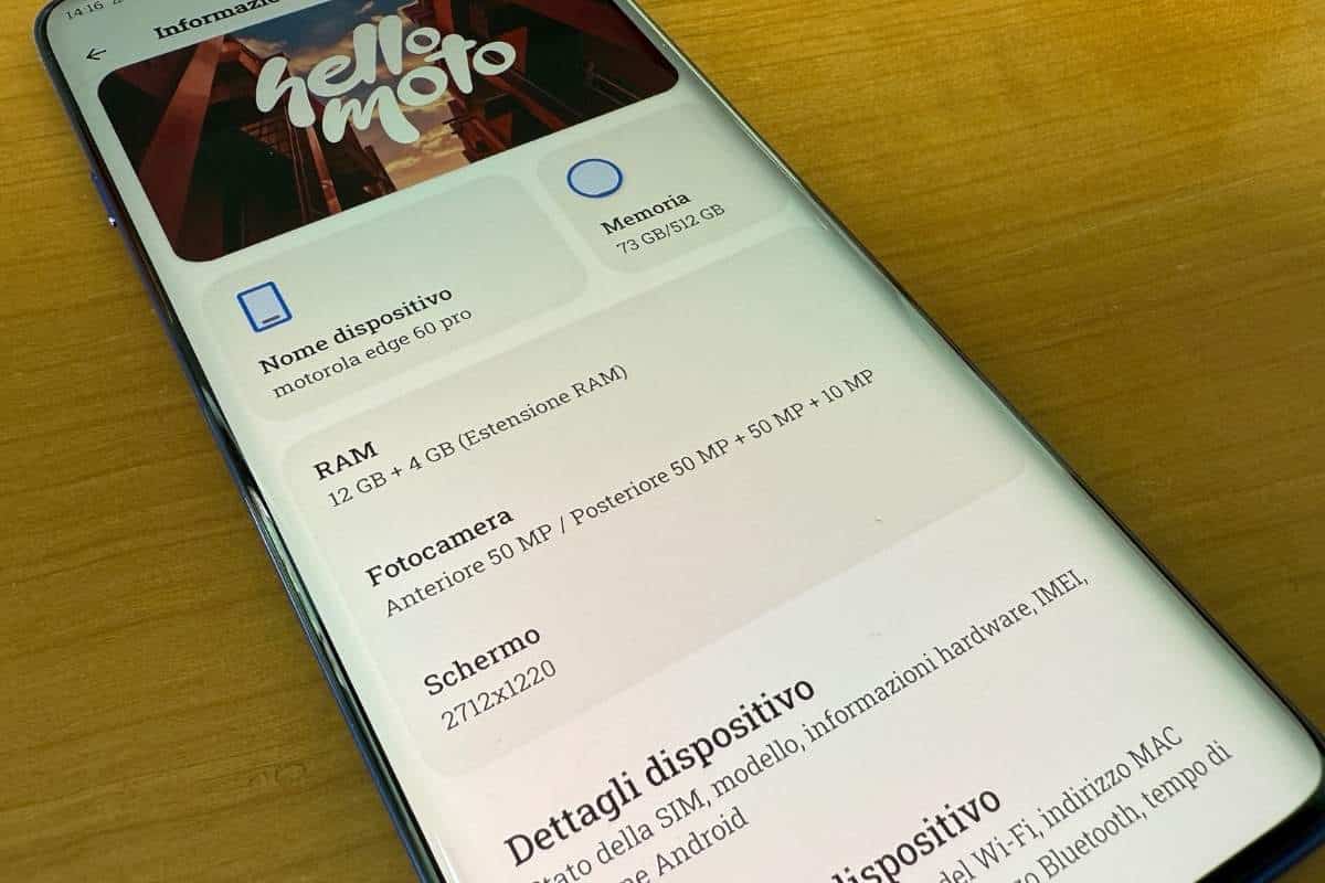 Motorola Edge 60 pro specifiche tecniche