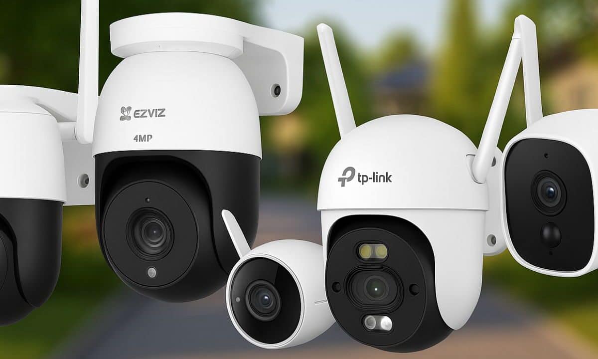 cinque videocamere da esterno su Amazon