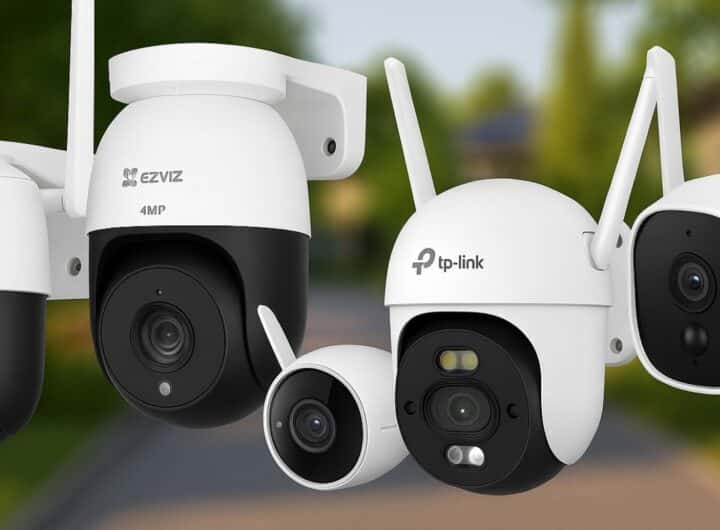 cinque videocamere da esterno su Amazon