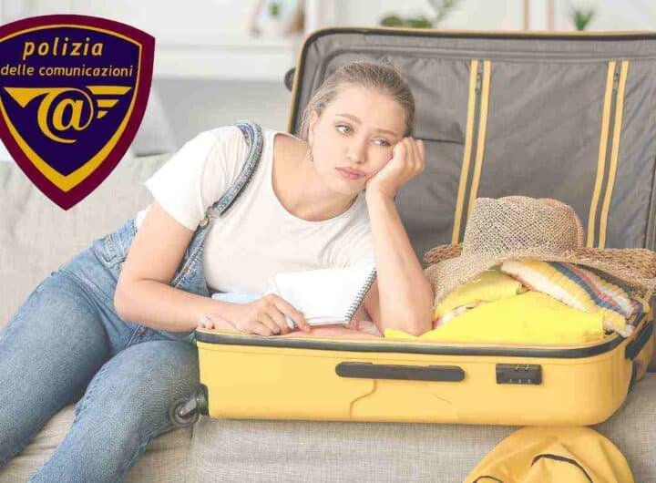 la Polizia Postale lancia l'allarme per chi deve partire