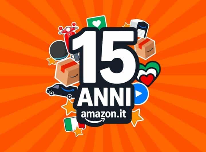 Amazon festeggia 15 anni in Italia: arrivano sconti, un concorso e offerte speciali