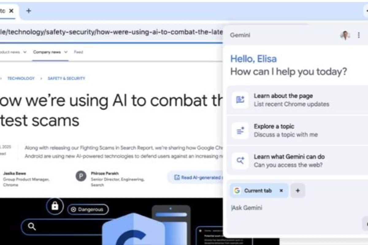 Google Chrome integrerà Gemini