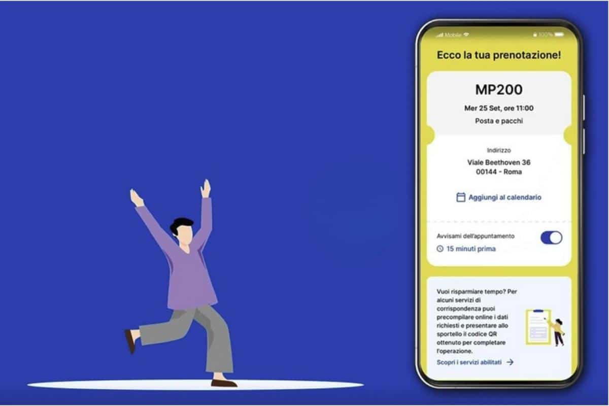 Prenota in app poste italiane
