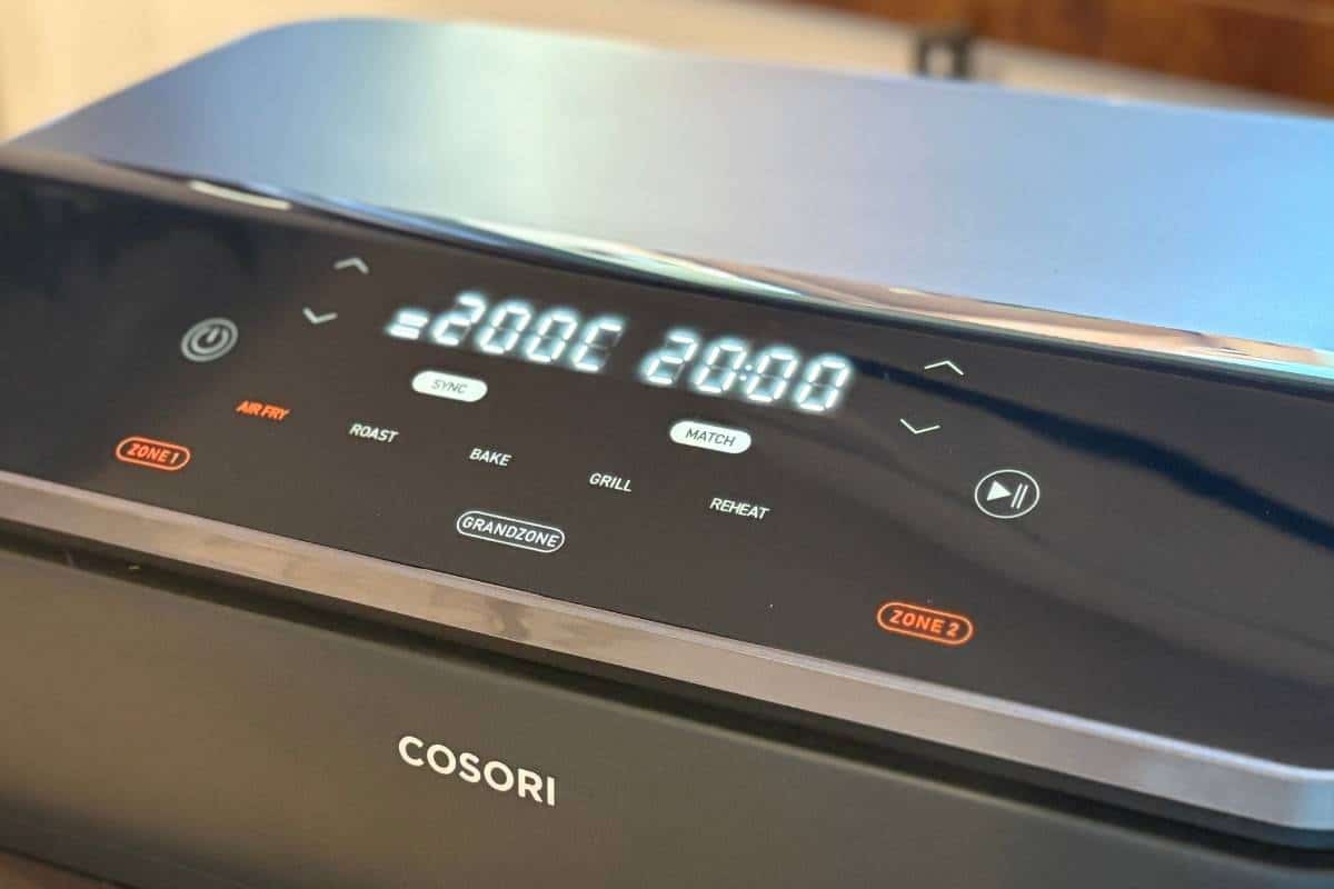 Display impostazioni e temperatura Cosori Dual Blaze TwinFry