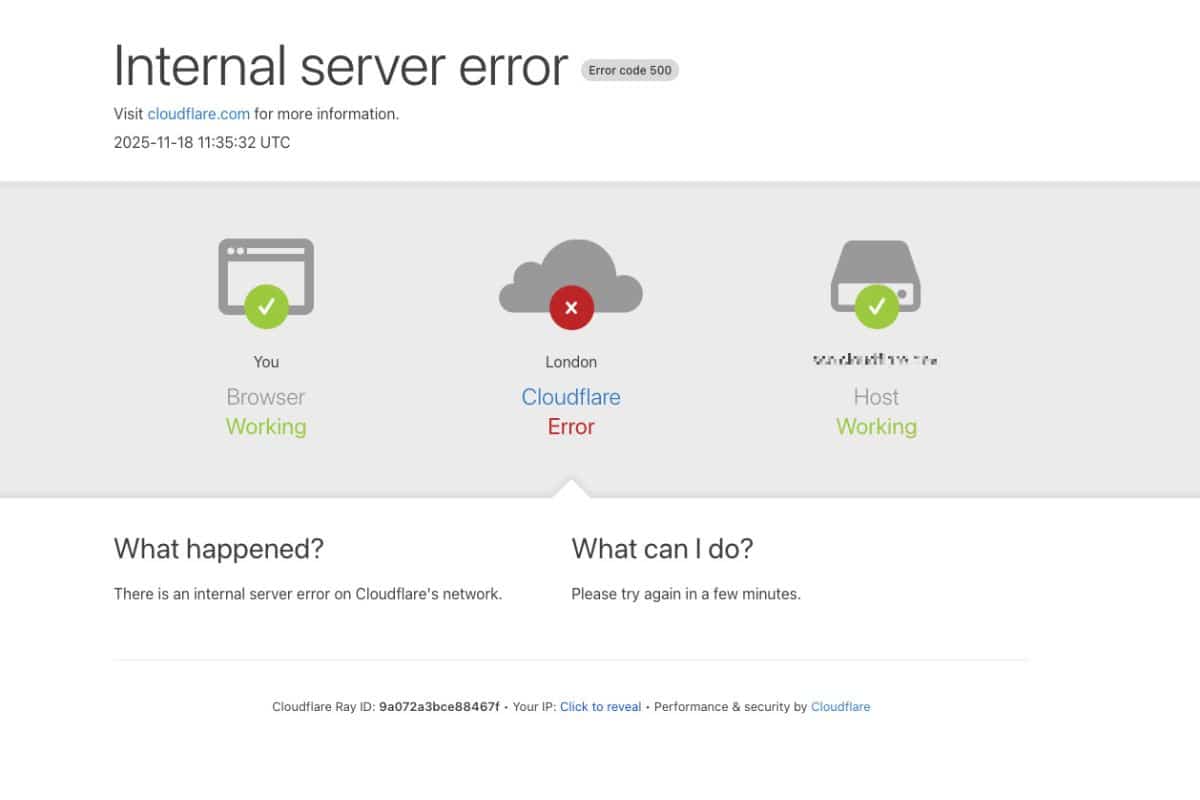 Cloudflare, cosa è successo il 18 novembre