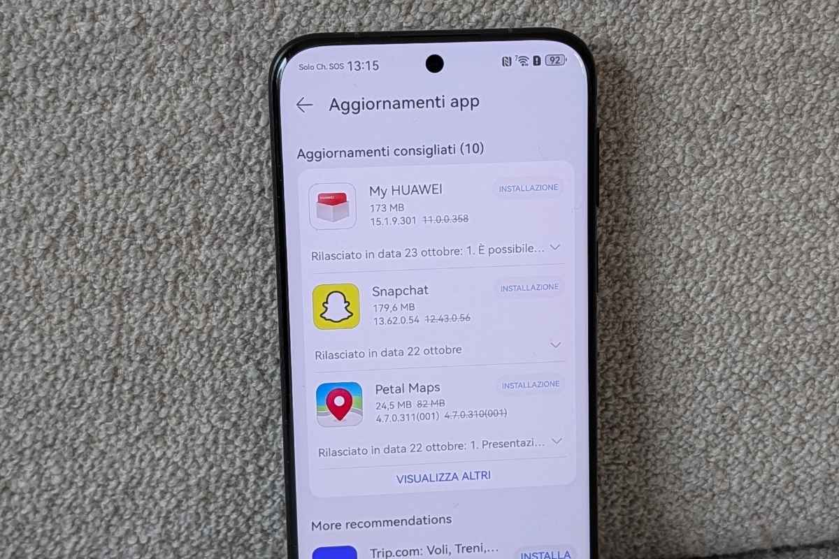 Huawei Pura 80 Pro, l'app gallery