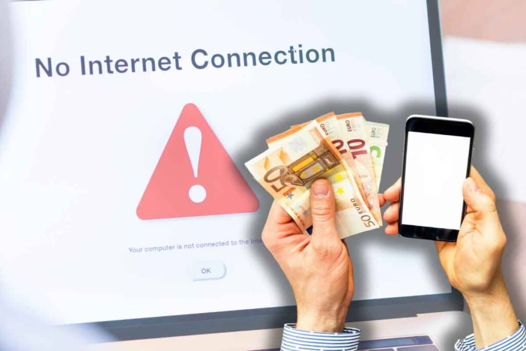 Internet non funziona? Anche per un solo giorno hai diritto al rimborso