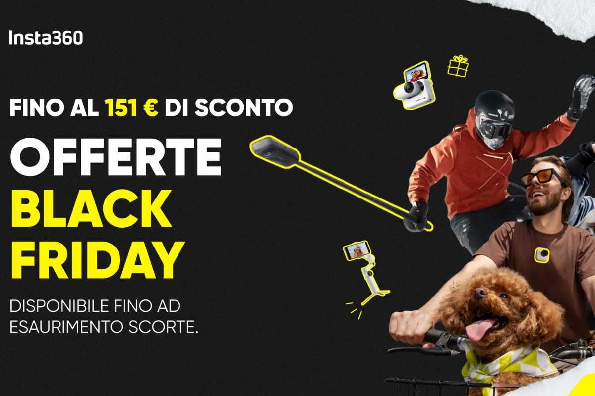 Insta360 accende il Black Friday con sconti esclusivi e tecnologia firmata Leica