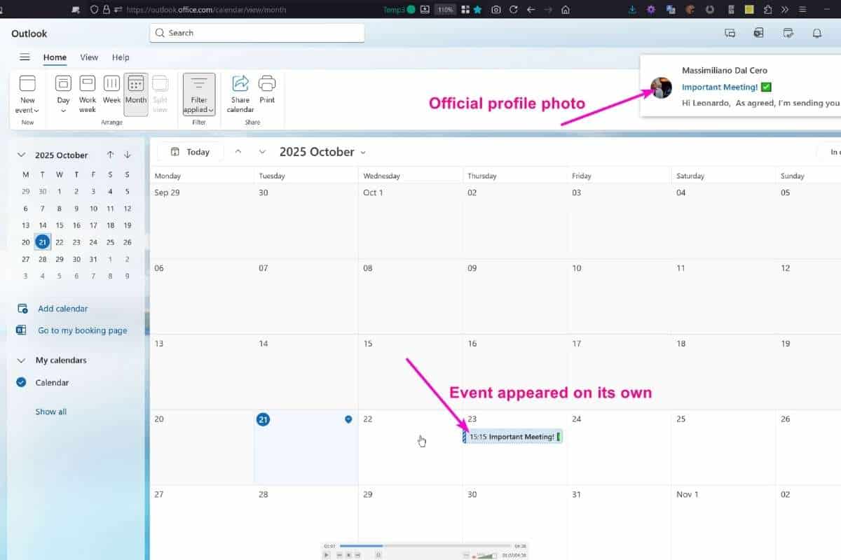 falla outlook schermata digitaldefense