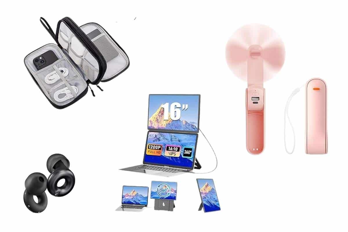 vari accessori tech viaggio