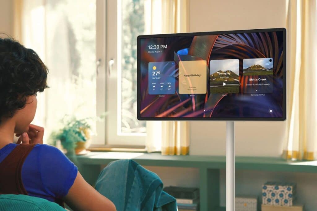 The Movingstyle Samsung monitor portatile per open space e strutture ricettive