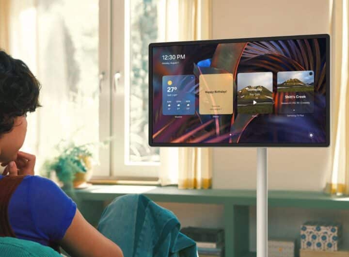 The Movingstyle Samsung monitor portatile per open space e strutture ricettive