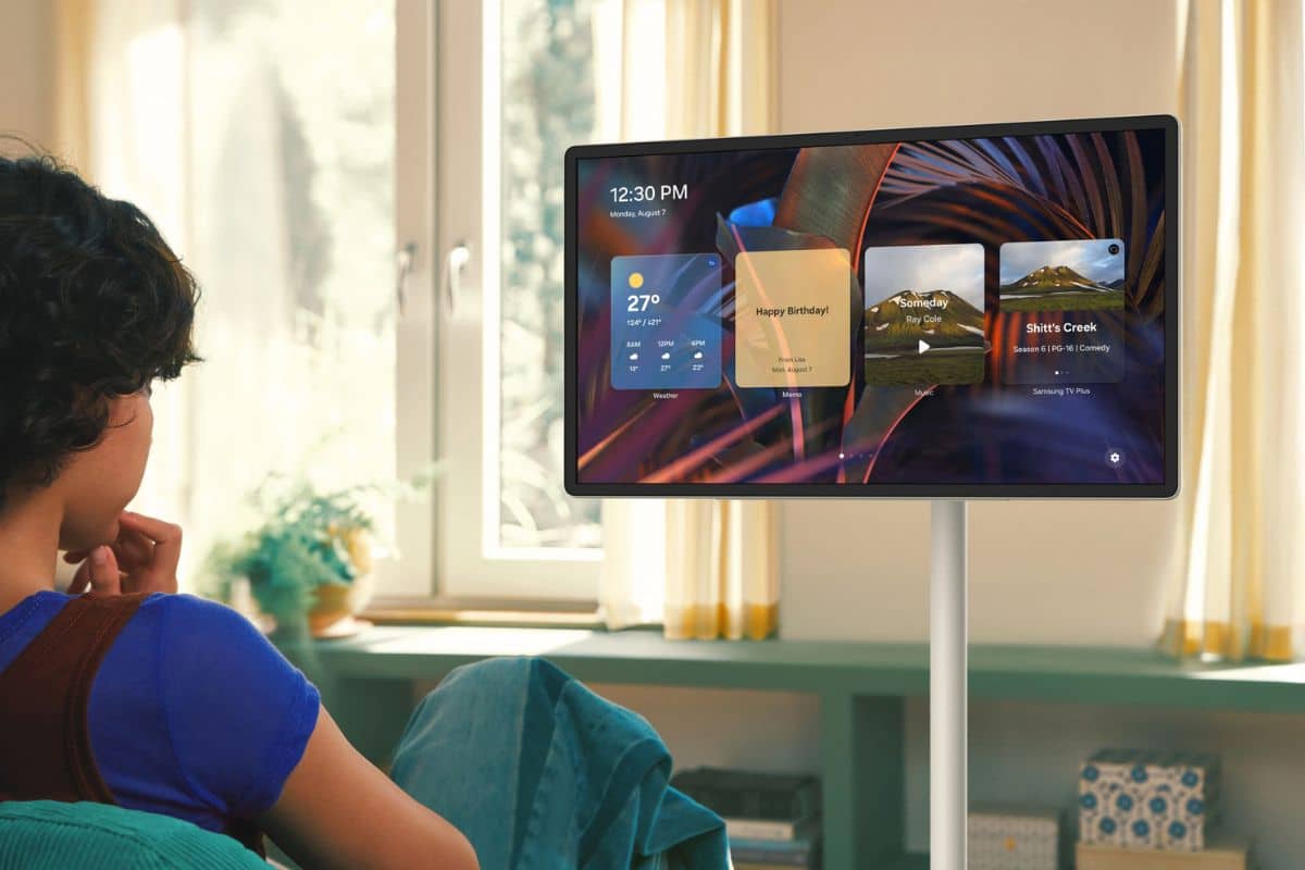 The Movingstyle Samsung monitor portatile per open space e strutture ricettive