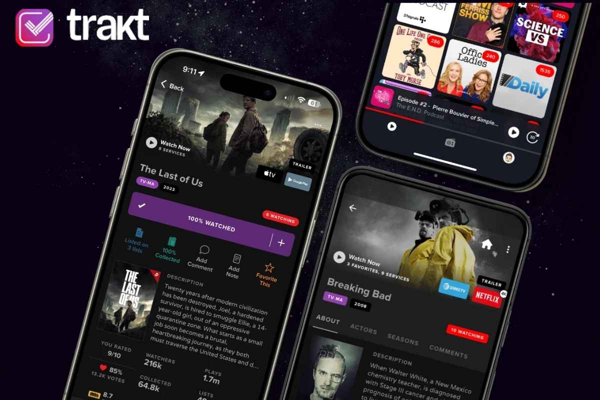 Trakt tracciare serie tv film