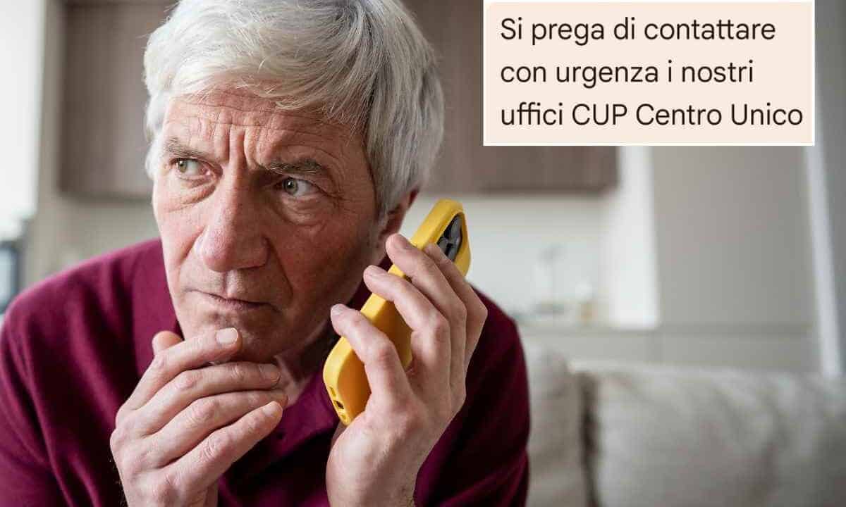 Torna la truffa del CUP: se ti arriva questo messaggio dall'Asl o dal tuo medico apri gli occhi