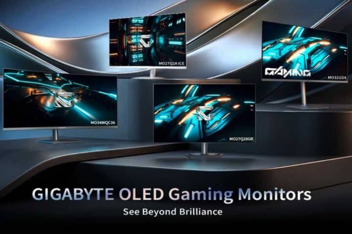 GIGABYTE ridefinisce l'eccellenza OLED con quattro nuovi monitor da gaming al CES 2026