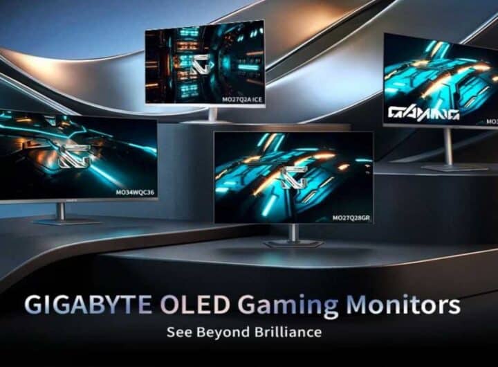 GIGABYTE ridefinisce l'eccellenza OLED con quattro nuovi monitor da gaming al CES 2026