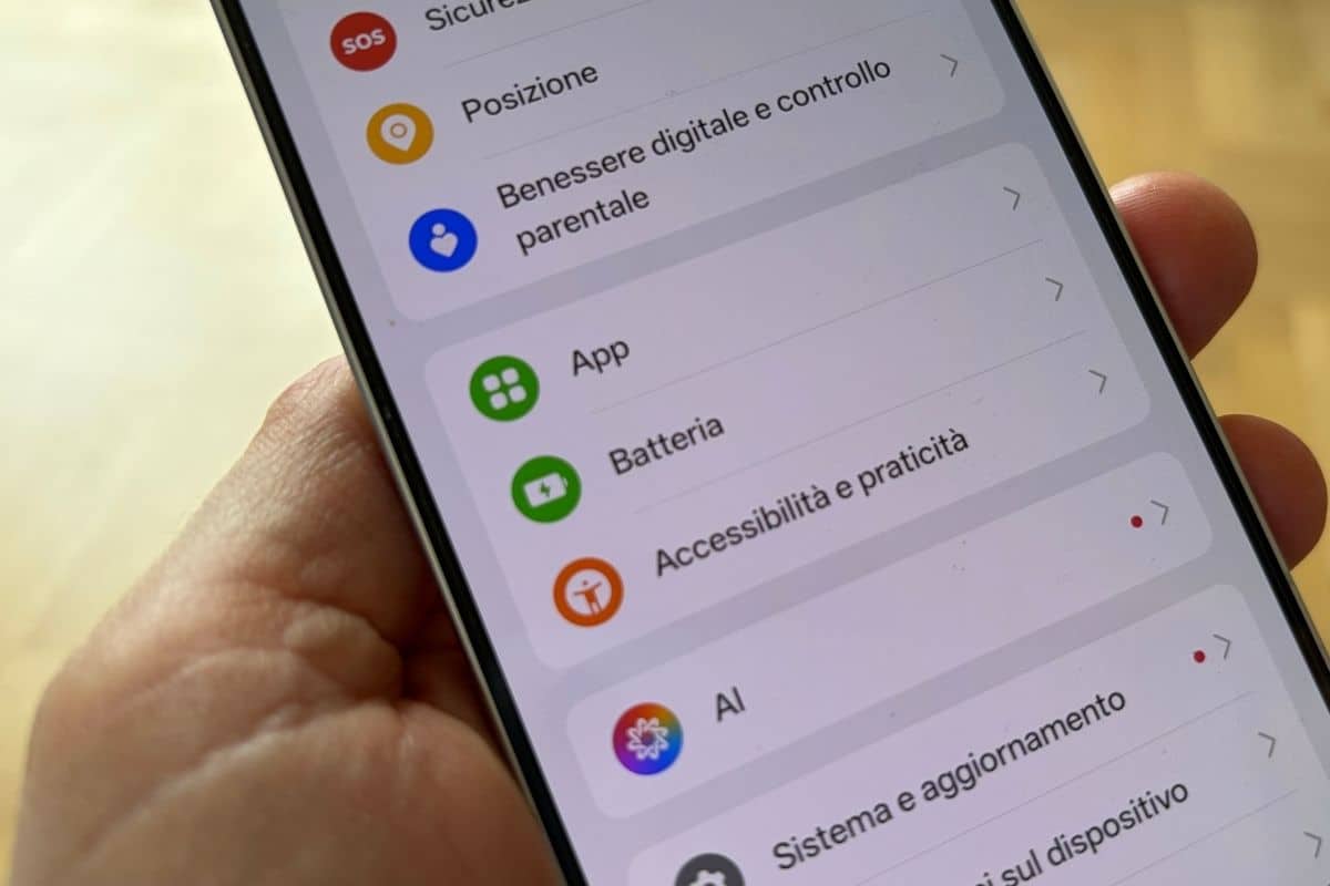 Le impostazioni di OPPO Reno15