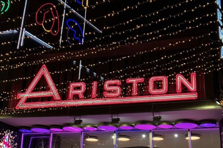 Il teatro Ariston a Sanremo