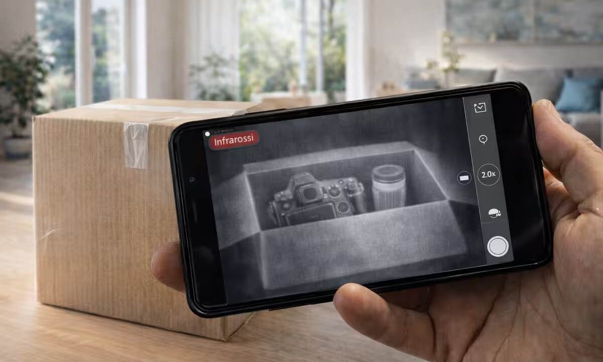 Fotocamera dello smartphone a infrarossi, vede attraverso oggetti e vestiti: non è fantascienza
