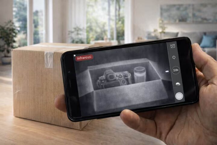 Fotocamera dello smartphone a infrarossi, vede attraverso oggetti e vestiti: non è fantascienza