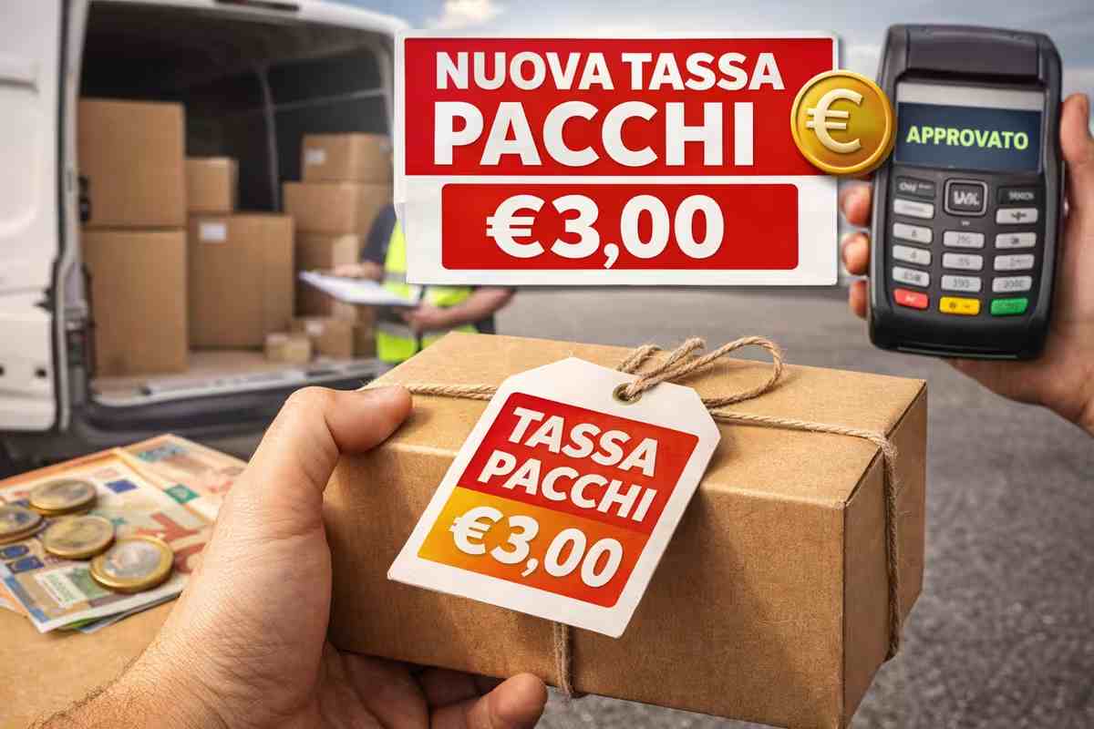 Scatta la tassa sui pacchi: 3 euro per ogni pacco piccolo