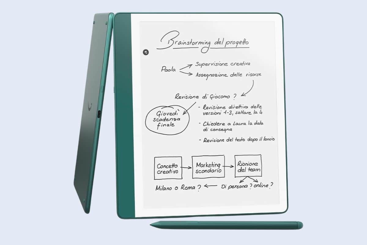 kindle scribe leggere e scrivere