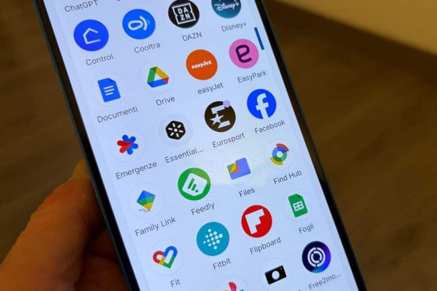 Il menu di Nothing Phone 4A