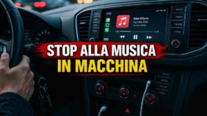 stop musica in macchina