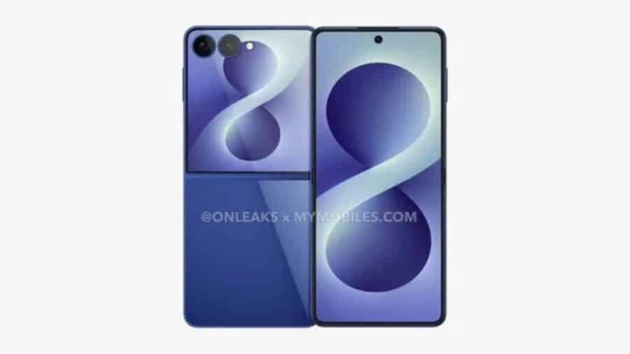 Samsung Galaxy Z Flip 8: render e CAD