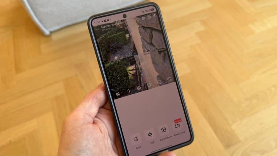 App Reolink doppio stream video grandangolare e zoom telecamera TrackFlex