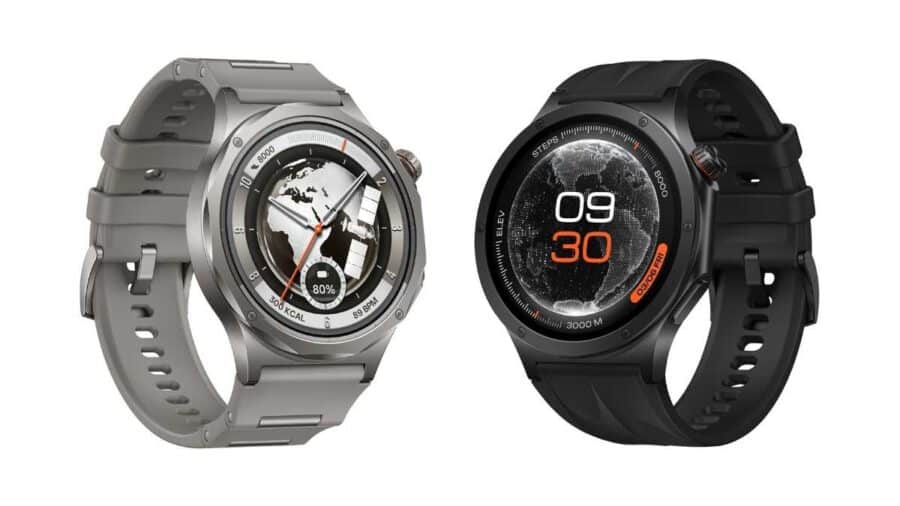 OPPO WATCH X3 titanium and black