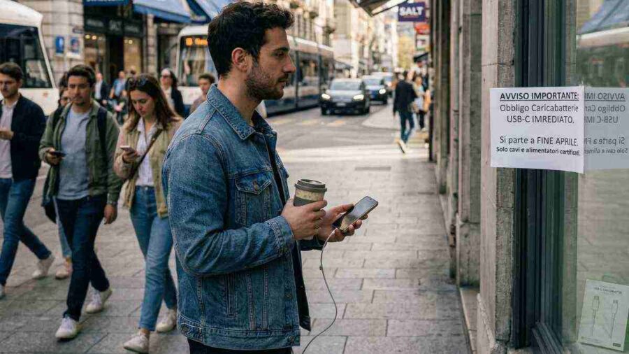 Uomo telefono vetrina 08042026 Mistergadget.tech