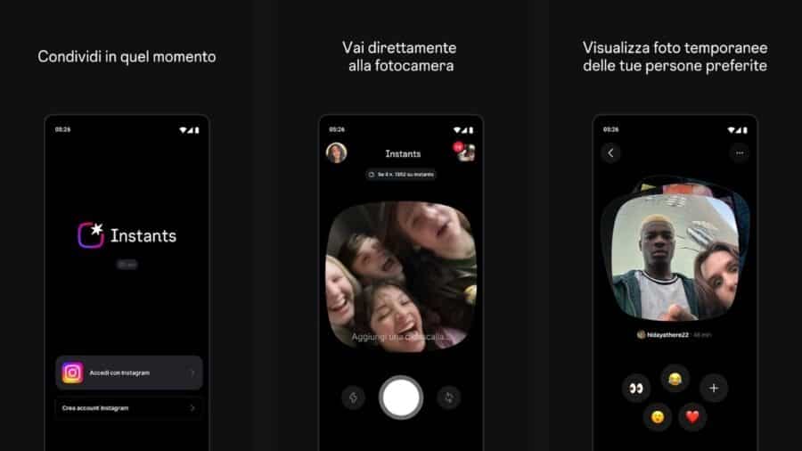Instagram Instants app