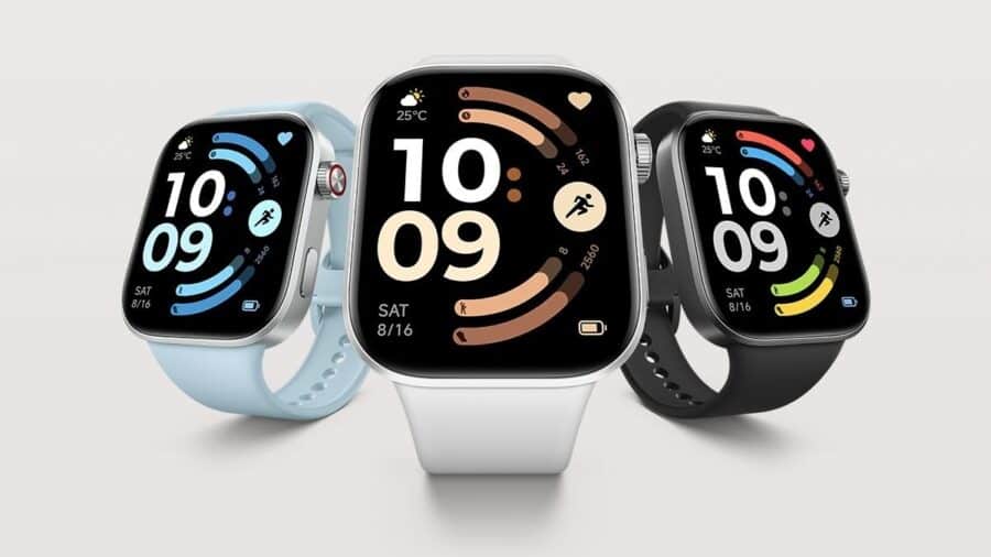 Redmi Watch 6 nelle tre colorazioni Glacier Blue, Silver Gray e Obsidian Black