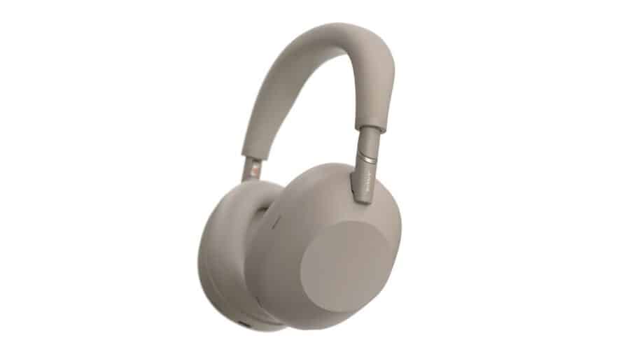 Sony WH-1000XM6 colorazione Sandstone su sfondo bianco