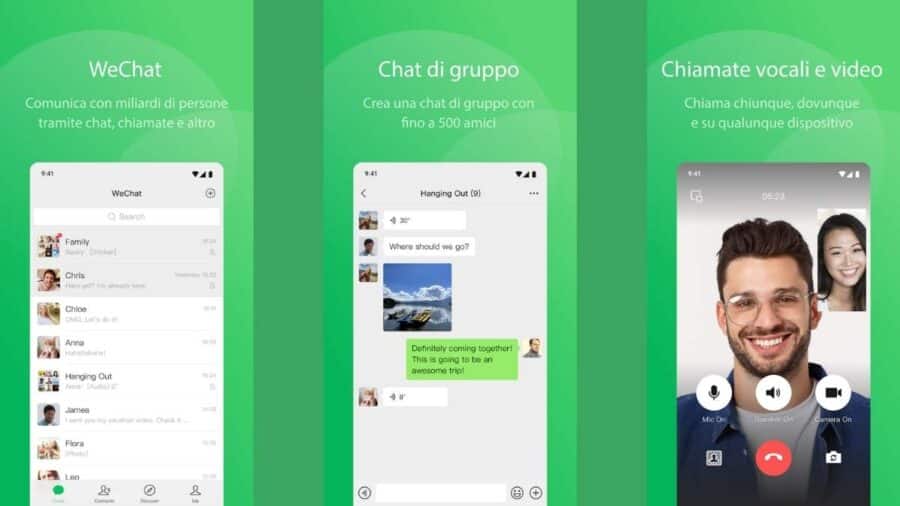 WeChat schermate play store