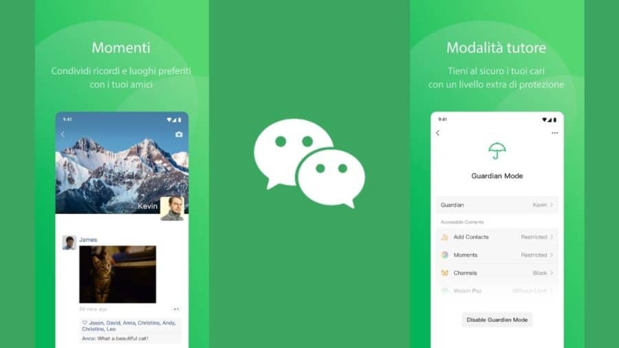 WeChat moments