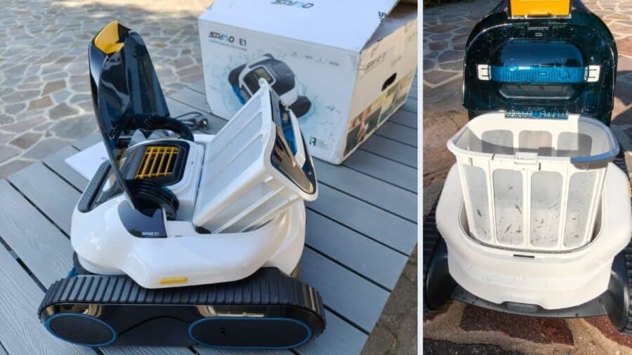 Robot piscina cordless pulizia