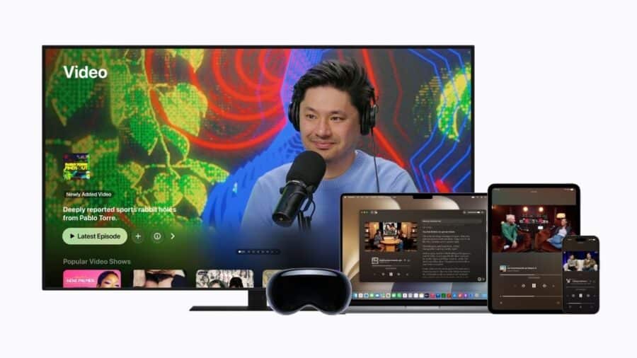 Apple Podcast su diversi