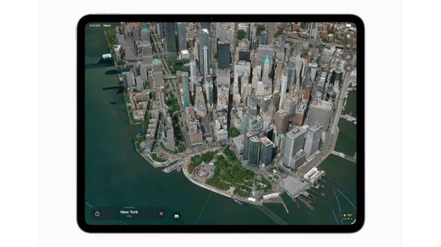 Schermata di Apple Maps