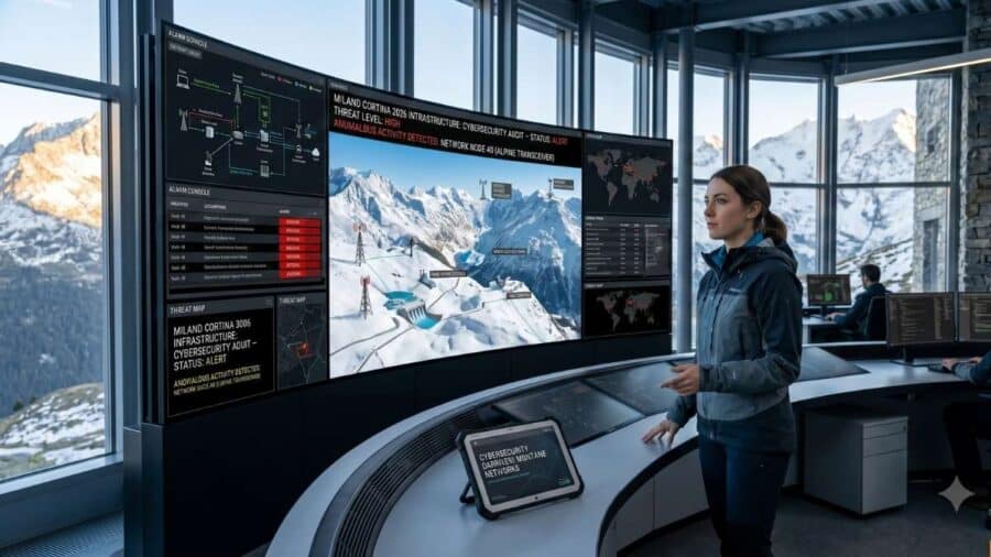 Una sala di controllo in montagna