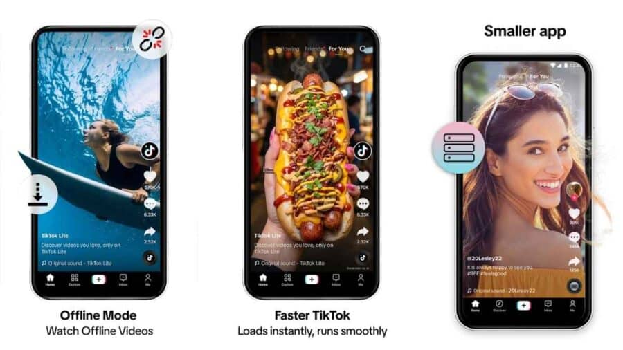 Scegliere TikTok lite