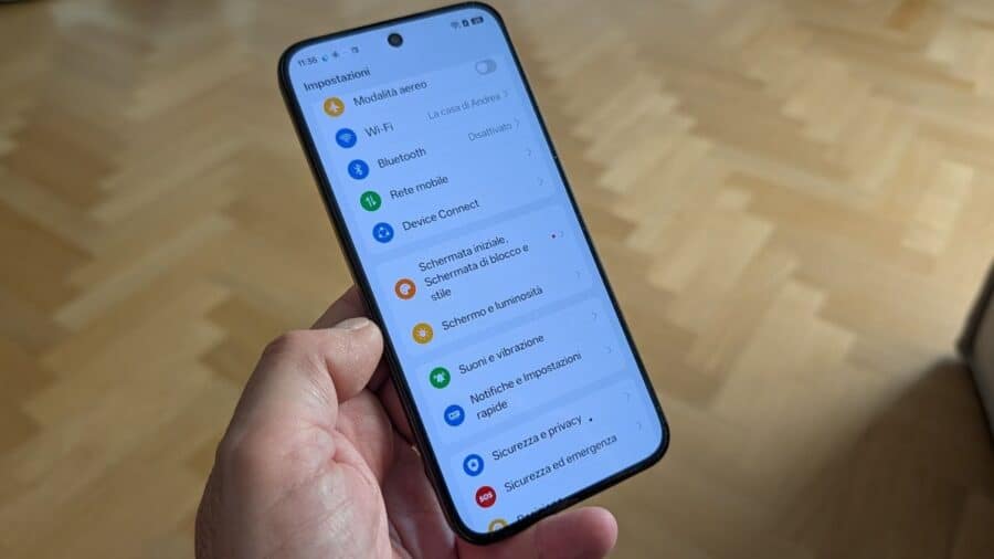 Menu Impostazioni di Realme 16 5G