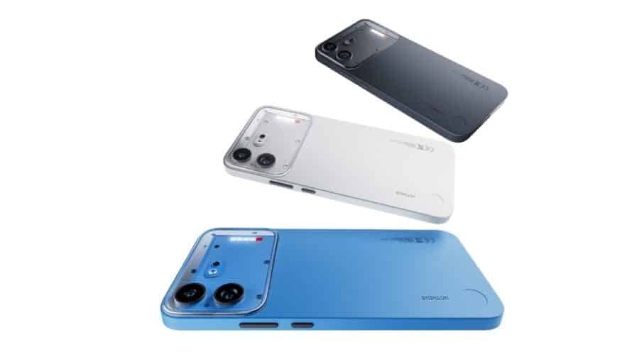 Le tre colorazioni di Nothing Phone (4b) affiancate